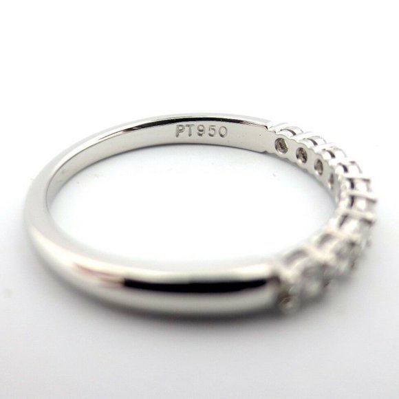 PLATINUM .27 DIAMOND 2.2MM SHARED ETERNITY WEDDING - Picture 4 of 6